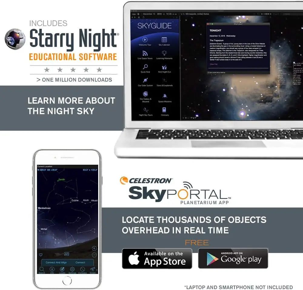 Celestron - Nexstar 5SE Telescope - Computerized Telescope for Beginners and Advanced Users Fully Automated Goto Mount Skyal