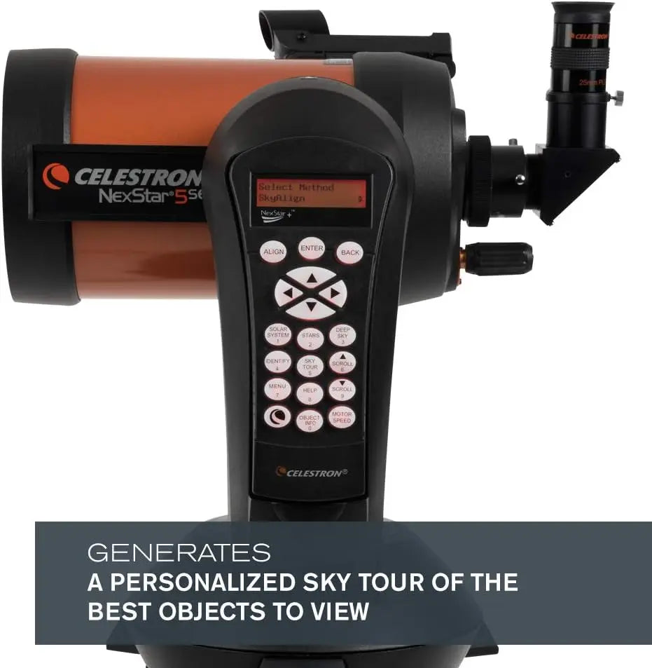 Celestron - Nexstar 5SE Telescope - Computerized Telescope for Beginners and Advanced Users Fully Automated Goto Mount Skyal