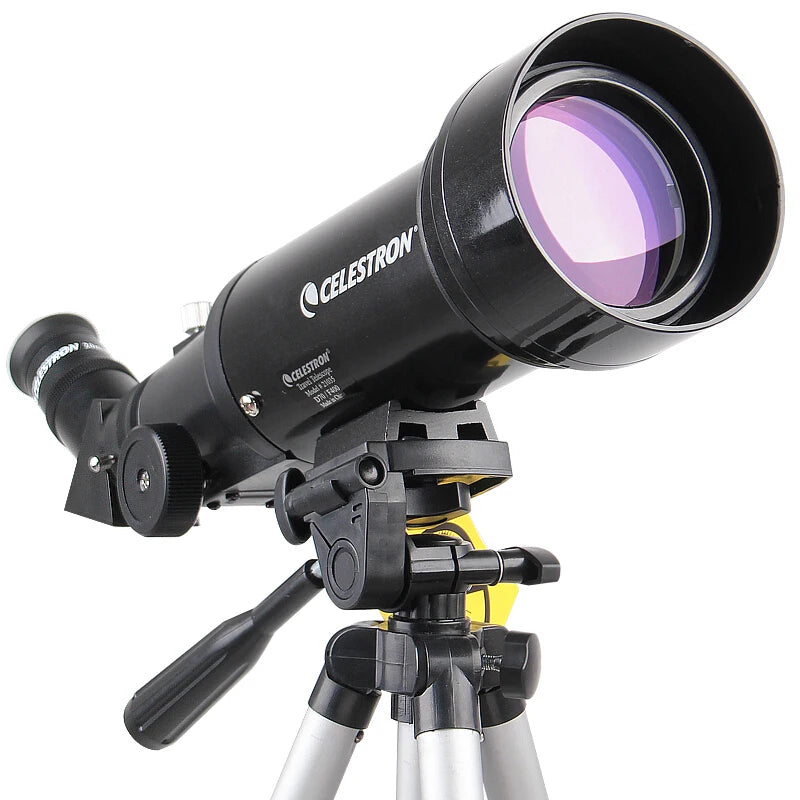 Celestron Astronomical Telescope Powerseeker 70400, Refractive Optical System,Camera Tripod, Focal Ratio 11.25