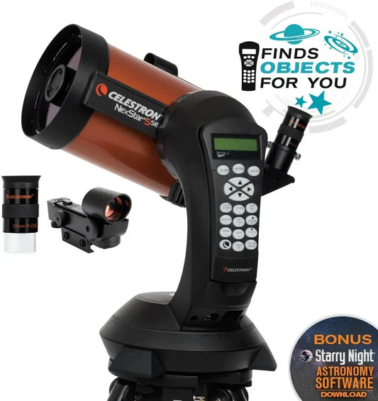 Celestron - Nexstar 5SE Telescope - Computerized Telescope for Beginners and Advanced Users Fully Automated Goto Mount Skyal
